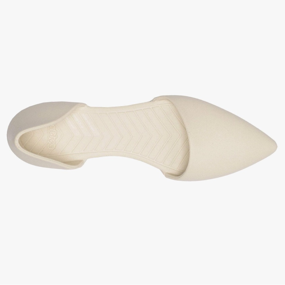 Native Audrey Bloom Vegan D’Orsey Flats, Bone White, 6, NWT, NIB